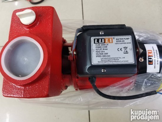 Vodena pumpa LULI 2ZDK 20 1500W pump pumpa za vodu NOVO - Slika 3