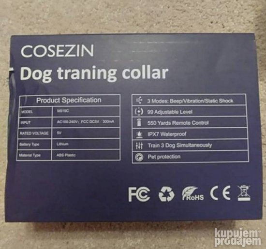 Vodootporna teletakt ogrlica za pse - Slika 4