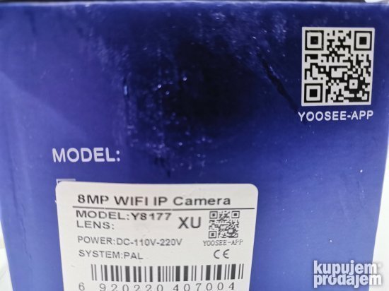 WIFI KMAERA IP SIJALICA 8mpx PTZ Rotirajuca YOOSEE - Slika 7