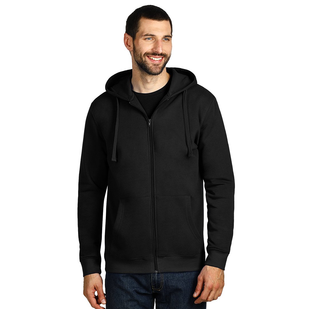 WINNER dukserica sa kapuljacom i rajsferslusom crna
