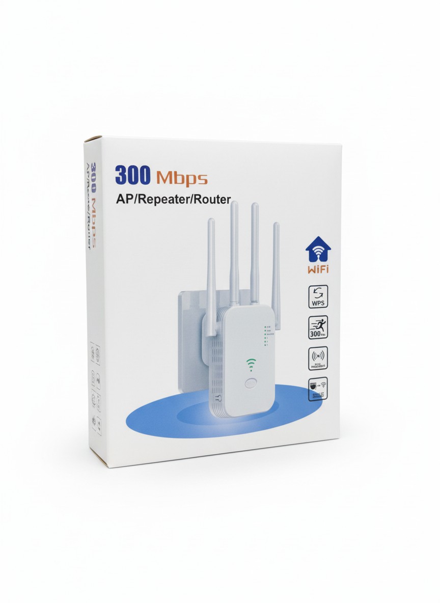 WiFi repeater 300Mbps Kompaktni bezicni pojacivac sa WPS funkcijom