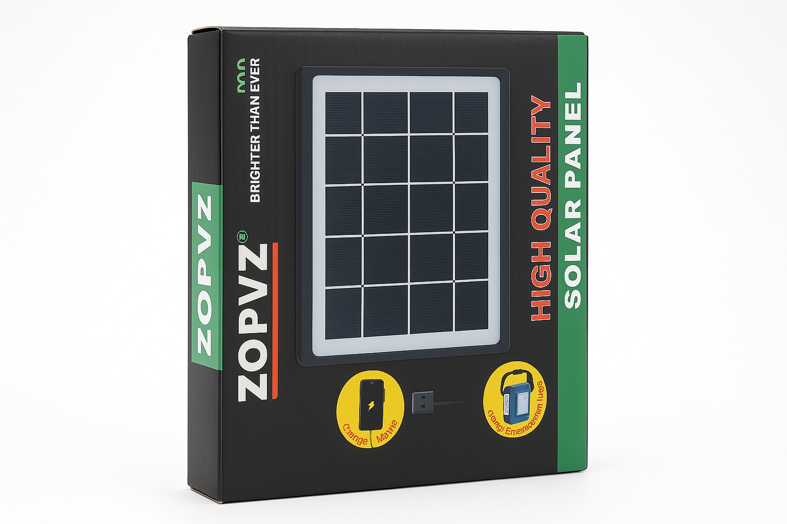 ZOLVZ Solarni Panel ZO 035WP Visokokvalitetni Panel sa Punjenjem Mobilnih i LED Svetlom - Slika 3