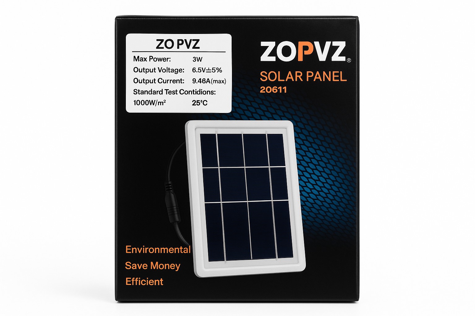 ZOLVZ Solarni Panel ZO 611 Kompaktni Panel sa Punjenjem Mobilnih Telefona