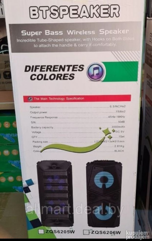 ZVUCNIK Bluetooth ZQS 6206W - Slika 6