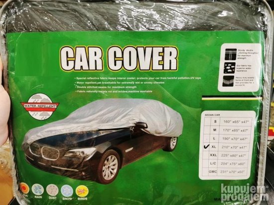 Zastitna cerada za automobile XL 533x178x119cm