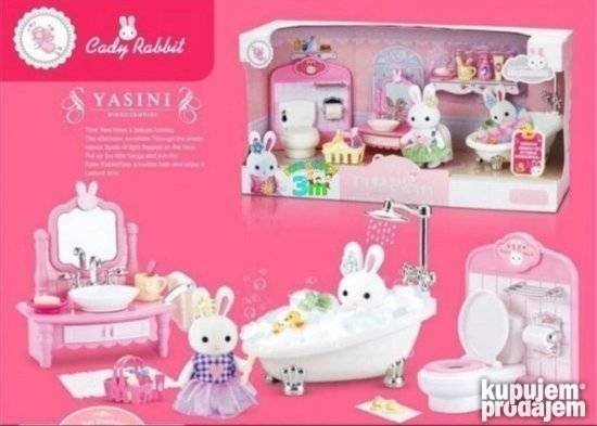 Zecici set kupatilo kupatilo sa 2 igracke