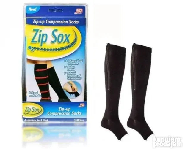 Zip Sox carape za cirkulaciju i prosirene vene RIS V