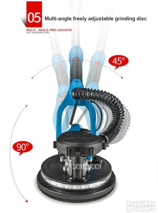 Zirafa zidna brusilica 1080W sa potenciometrom i Led Svetlo