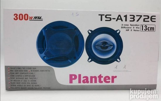 Zvucnici PLANTER za auto ZVUCNICI TS A1372E - Slika 3