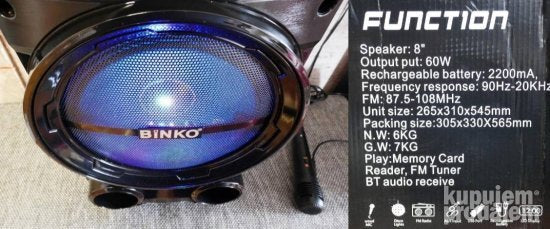 Zvucnik Audio karaoke Binko BK 800 - Slika 5