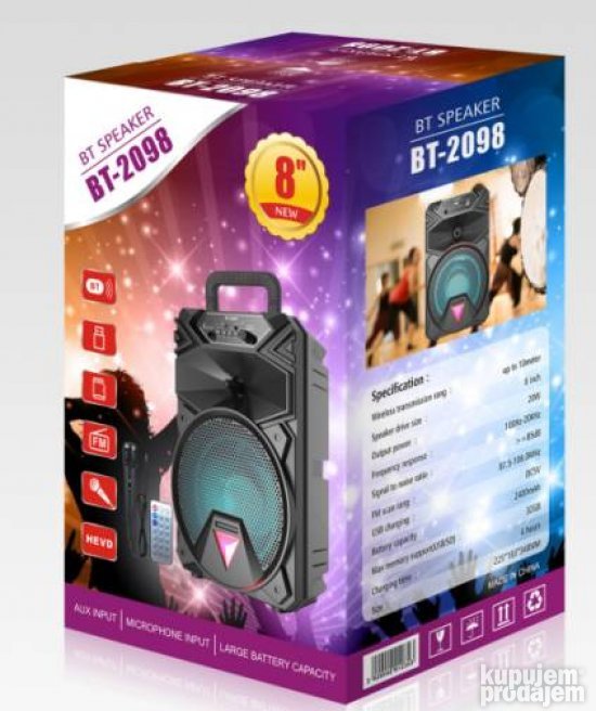 Zvucnik Bluetooth BT 2098