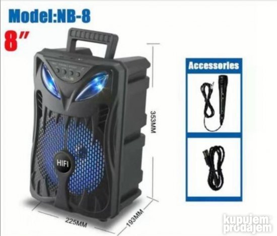 Zvucnik Bluetooth NB 8
