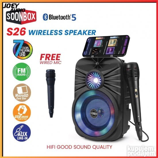 Zvucnik Bluetooth Soonbox S26