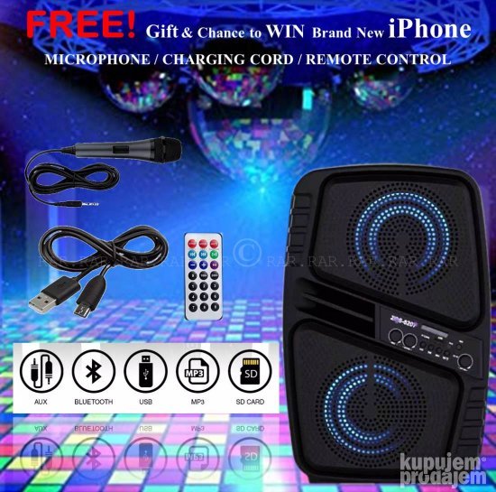 Zvucnik Bluetooth ZQS 6207