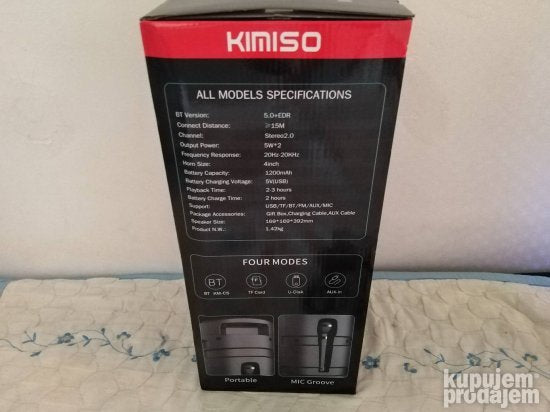 Zvucnik bluetooth Kimiso KMS 6681 novo
