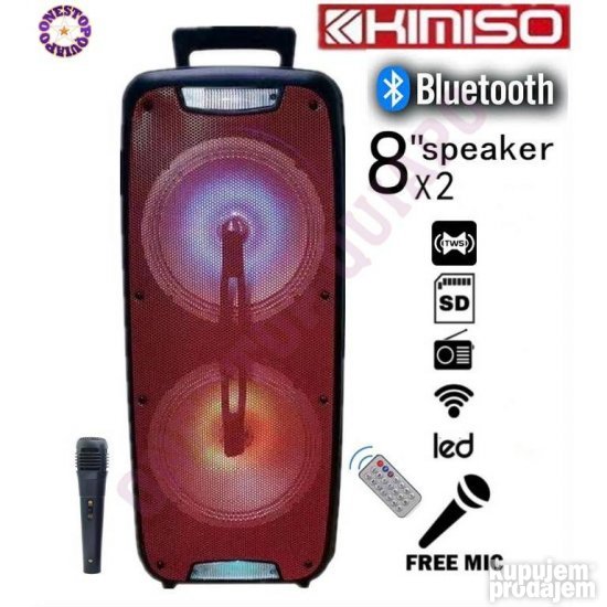 Zvucnik bluetooth Kimiso QS 220 novo - Slika 7