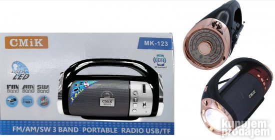 Zvucnik Bluetooth radio prenosivi CMIK MK 123 - Slika 3