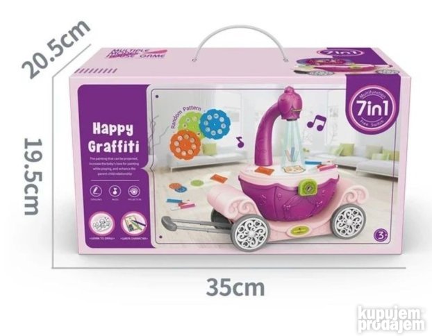 kozmeticki set i projektor za crtanje 7u1
