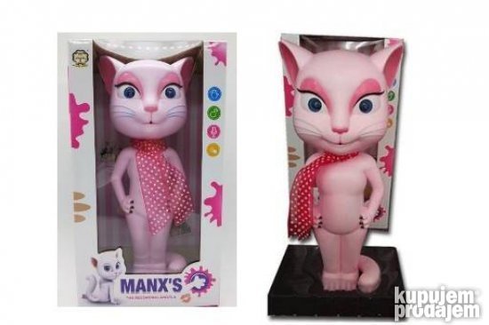pametna macka talking angela 30 cm
