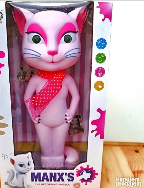 pametna macka talking angela 30 cm
