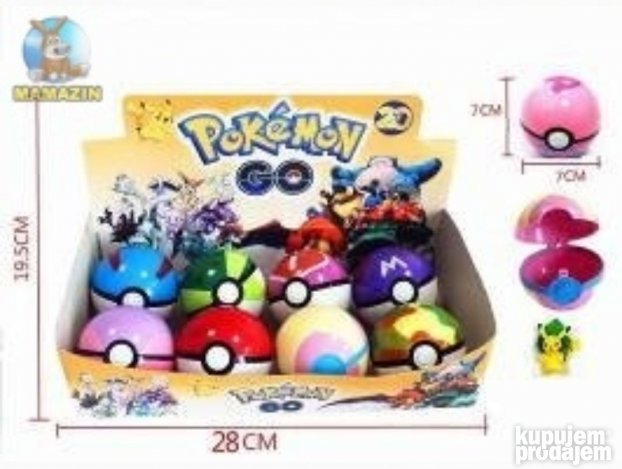 pokemon kugle 8 komada