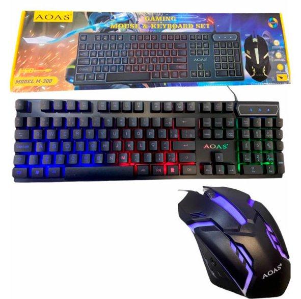 set gejmerska tastaturai mis AOAS M 300 Odlican set gejmerska tastaturai mis AOAS M 300 - Slika 4