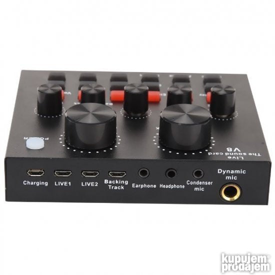v8 Zvucna kartica profesionalna Sound Card Mixer v8 PRO