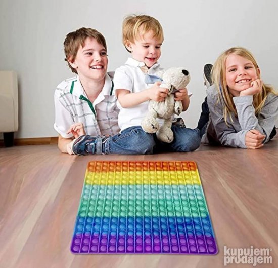 veliki bubble pop it od 30 cm sareni - Slika 6