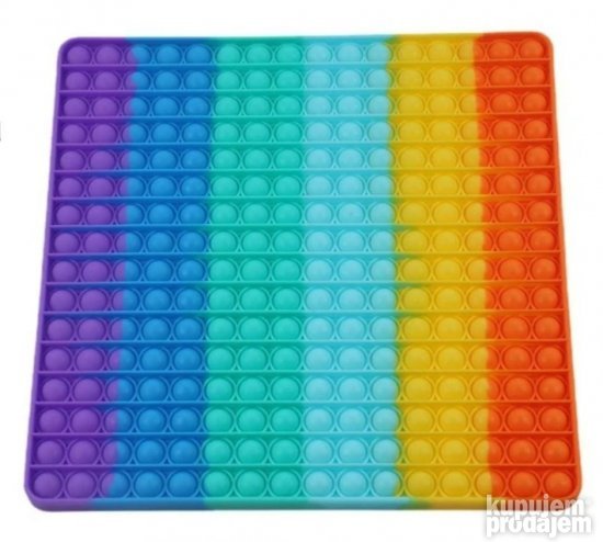 veliki bubble pop it od 40 cm sareni