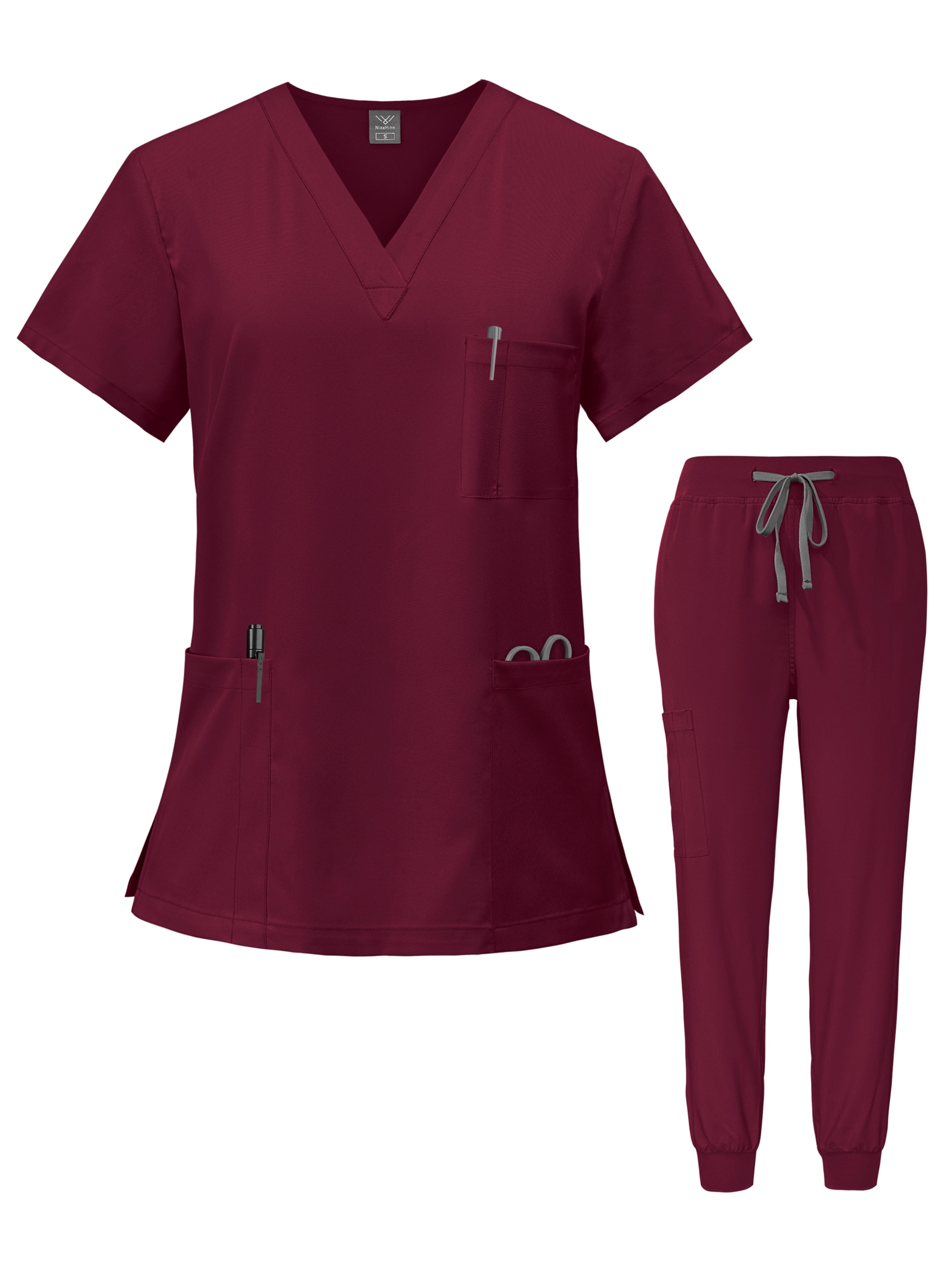 Medicinske uniforme, bluza sa V-izrezom, pantalone, komplet za medicinske sestre, hirur&scaron;ka radna odeća, stomatolo&scaron;ko medicinsko odeća, bolničko odeća za doktore