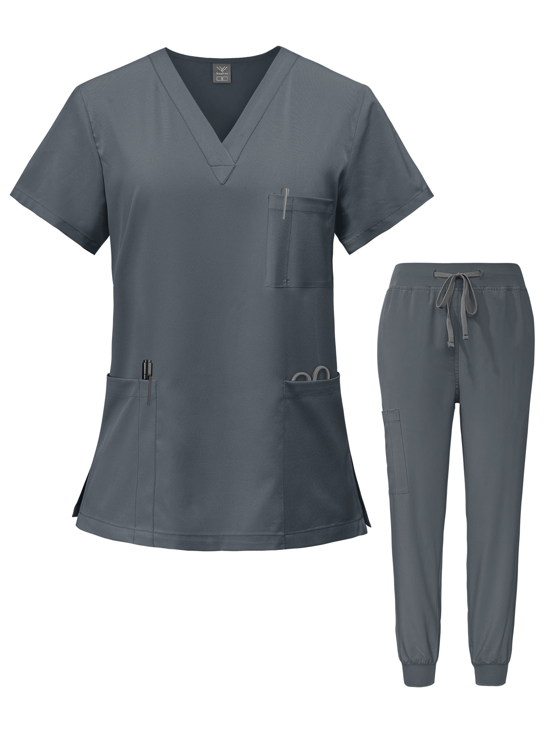 Medicinske uniforme bluza sa V-izrezom pantalone komplet za medicinske sestre