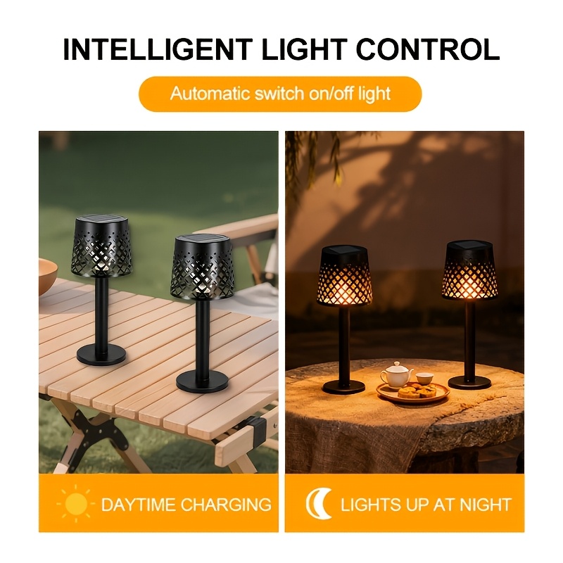 2 komada solarnih stonih lampi