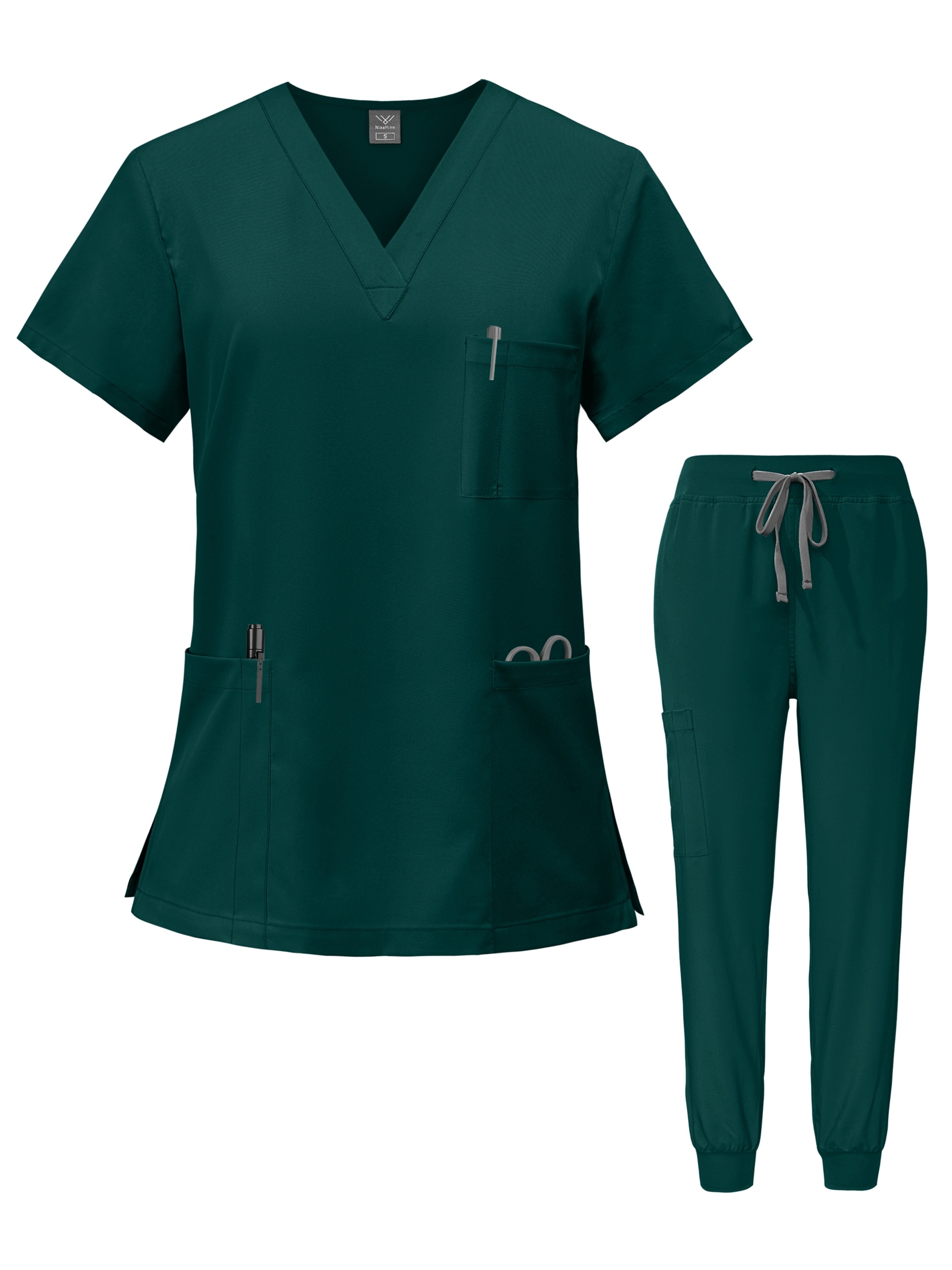 Medicinske uniforme bluza sa V-izrezom pantalone komplet za medicinske sestre